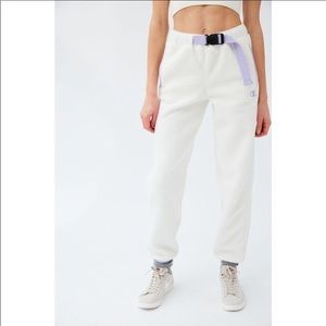 NWT Champion Polar Fleece Belted Sweatpant